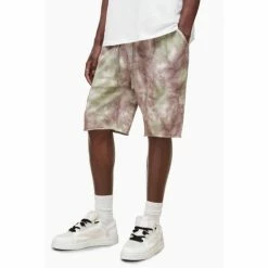 All Saints AllSaints Green Malik Sweatshorts -AllSaints shop unnamed file 5050