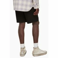 All Saints AllSaints Black Colbalt Shorts -AllSaints shop unnamed file 5058