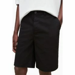 All Saints AllSaints Black Colbalt Shorts -AllSaints shop unnamed file 5059