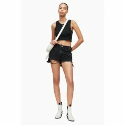 All Saints AllSaints Heidi Black Denim Shorts