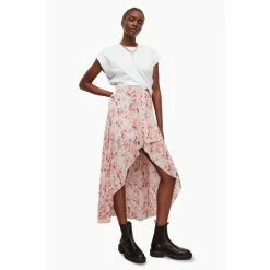All Saints AllSaints Pink Slvina Momo Skirt 2 All Saints AllSaints Pink Slvina Momo Skirt -AllSaints shop unnamed file 5164