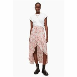 All Saints AllSaints Pink Slvina Momo Skirt 7 All Saints AllSaints Pink Slvina Momo Skirt -AllSaints shop unnamed file 5169