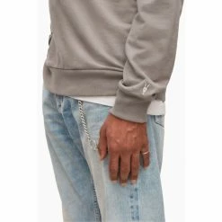 All Saints AllSaints Grey Haste Crew T-Shirt -AllSaints shop unnamed file 518