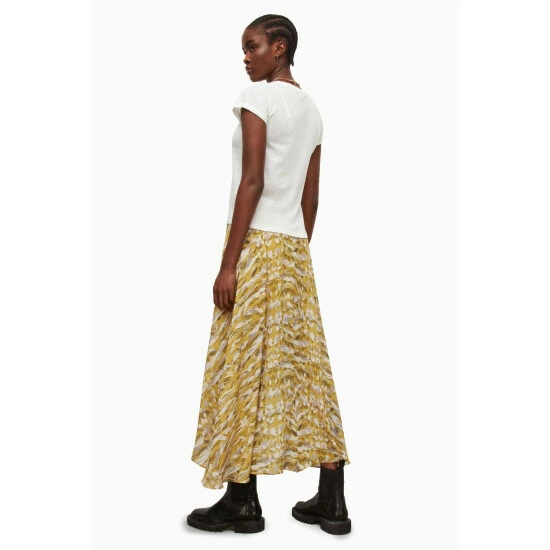 All Saints AllSaints Yellow Slvina Oniyuri Skirt 2 All Saints AllSaints Yellow Slvina Oniyuri Skirt - Image 2