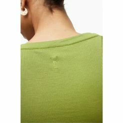 All Saints AllSaints Green Rina Cropped Tank -AllSaints shop unnamed file 5228