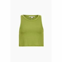 All Saints AllSaints Green Rina Cropped Tank -AllSaints shop unnamed file 5229
