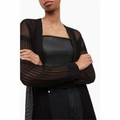 All Saints AllSaints Black Misha Cardigan 3 All Saints AllSaints Black Misha Cardigan -AllSaints shop unnamed file 5249