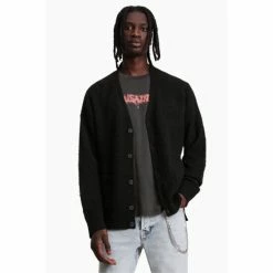 All Saints AllSaints Black Wintlev Cardigan