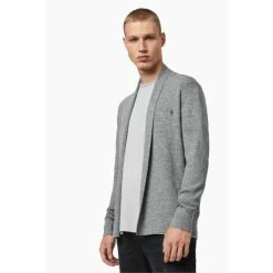 All Saints Grey Mode Merino Open Cardigan -AllSaints shop unnamed file 5281