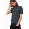 All Saints AllSaints Grey Mode Merino Polo Shirt