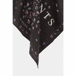 All Saints AllSaints Black Sakura Bandana -AllSaints shop unnamed file 5341