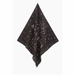All Saints AllSaints Black Sakura Bandana -AllSaints shop unnamed file 5343