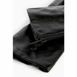 All Saints AllSaints Cleo Black Leather Gloves -AllSaints shop unnamed file 5379