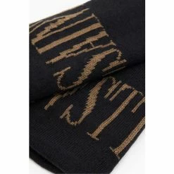 All Saints AllSaints Zora Black Leather Gloves -AllSaints shop unnamed file 5394