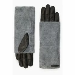 All Saints AllSaints Grey Zoya Cuff Gloves