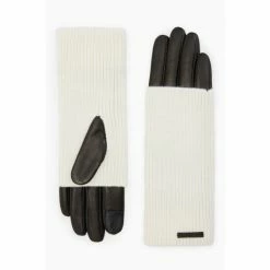 All Saints AllSaints Zoya Cuff White Gloves