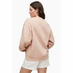 All Saints AllSaints Pink Solis Demi Sweatshirt -AllSaints shop unnamed file 5414