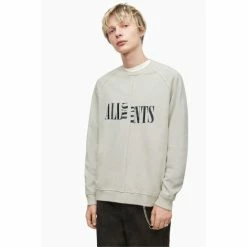 All Saints AllSaints Nico Crew Neck Grey Sweatshirt