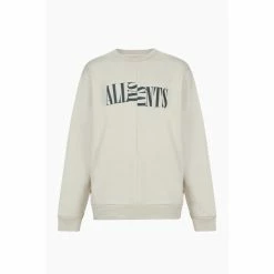 All Saints AllSaints Nico Crew Neck Grey Sweatshirt -AllSaints shop unnamed file 5435