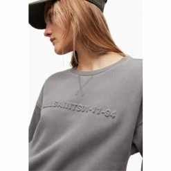 All Saints AllSaints Grey Rei Sweatshirt -AllSaints shop unnamed file 5447
