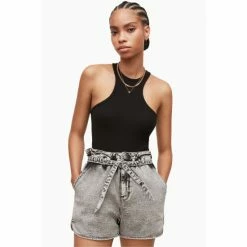 All Saints AllSaints Norma Black Bodysuit