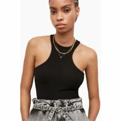 All Saints AllSaints Norma Black Bodysuit -AllSaints shop unnamed file 5506