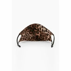 All Saints AllSaints Brown Kiku Faux Fur Face Mask -AllSaints shop unnamed file 5555