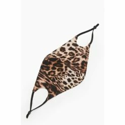 All Saints AllSaints Brown Kiku Faux Fur Face Mask -AllSaints shop unnamed file 5558