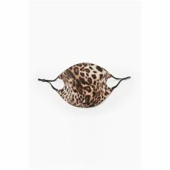All Saints AllSaints Brown Kiku Faux Fur Face Mask -AllSaints shop unnamed file 5560