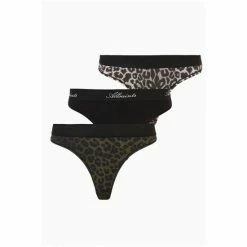 All Saints AllSaints Betha Leppo Black Thong 3 Pack -AllSaints shop unnamed file 5588