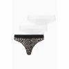 All Saints AllSaints Betha Leppo White Thongs 3 Pack