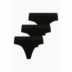 All Saints AllSaints Black Betha Thongs 3 Pack -AllSaints shop unnamed file 5598