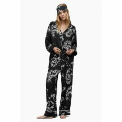 All Saints AllSaints Safi Orsino Black Pyjama Trousers -AllSaints shop unnamed file 5609