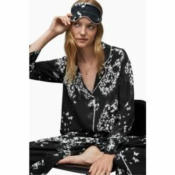 All Saints AllSaints Safi Orsino Black Pyjama Trousers -AllSaints shop unnamed file 5611