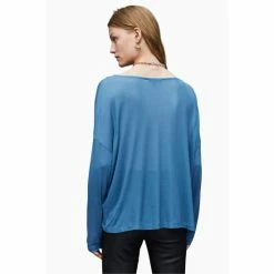 All Saints AllSaints Blue Francessco Rito T-Shirt -AllSaints shop unnamed file 564