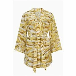 All Saints AllSaints Yellow Carina Oniyuri Kimono -AllSaints shop unnamed file 5667