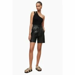 All Saints AllSaints Laurel Black Top -AllSaints shop unnamed file 5677