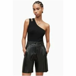 All Saints AllSaints Laurel Black Top -AllSaints shop unnamed file 5679