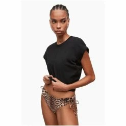 All Saints AllSaints Brown Bo Kiku Bikini Bottoms