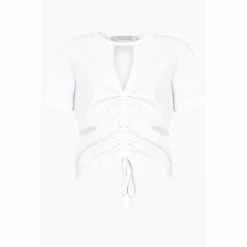 All Saints AllSaints Gigi White T-Shirt -AllSaints shop unnamed file 57