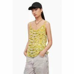 All Saints AllSaints Yellow Tami Oniyuri Top -AllSaints shop unnamed file 5728