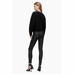 All Saints Cora Black Leather Leggings -AllSaints shop unnamed file 5750