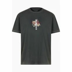 All Saints AllSaints Oshiba Short Sleeve Crew Black T-Shirt -AllSaints shop unnamed file 576