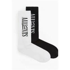 All Saints AllSaints White Oppose Sport Socks 2 Pack -AllSaints shop unnamed file 5762