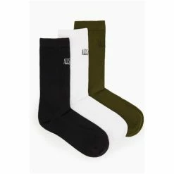 All Saints AllSaints White State Socks Three Pack -AllSaints shop unnamed file 5766