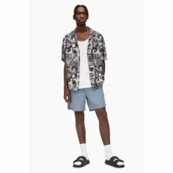 All Saints AllSaints Blue Warden Shorts