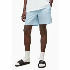 All Saints AllSaints Blue Warden Shorts -AllSaints shop unnamed file 5777