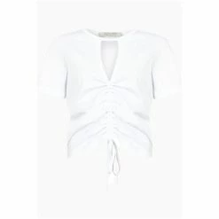All Saints AllSaints Gigi White T-Shirt -AllSaints shop unnamed file 58