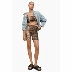 All Saints AllSaints Ariel Noche Yellow Crop Top -AllSaints shop unnamed file 5825