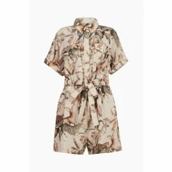 All Saints AllSaints Pink LIly Ukushisa Playsuit -AllSaints shop unnamed file 5843